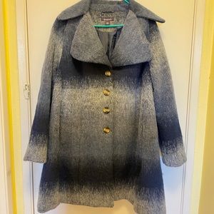 blue/gray coat size 14W